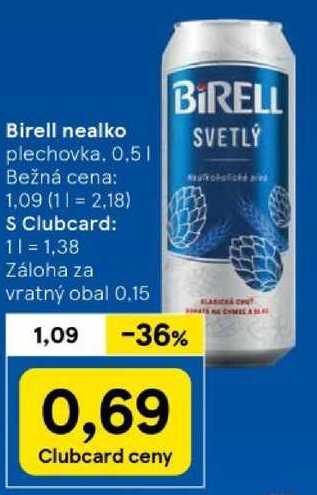 Birell nealko, 0,5 l