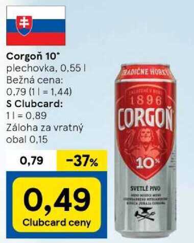 Corgoň 10°, 0,5 l