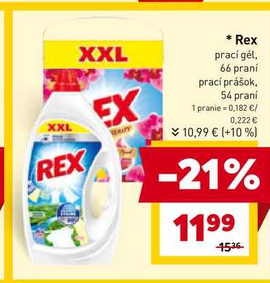 Rex prací gél, 66 praní