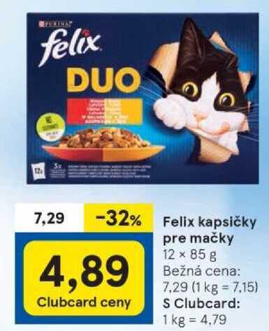 Felix kapsičky pre mačky, 12x 85 g 