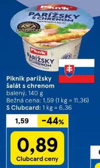 Piknik parížsky šalát s chrenom, 140 g 