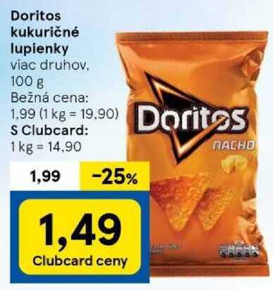 Doritos kukuričné lupienky, 100 g