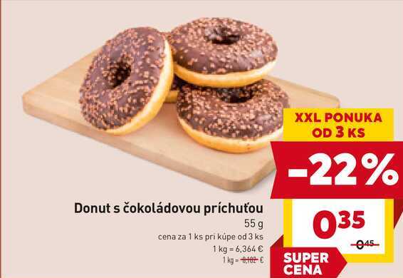 Donut s čokoládovou príchuťou 55 g