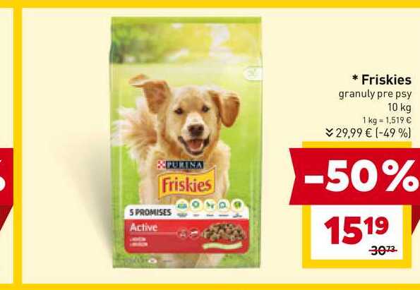 Friskies granuly pre psy 10 kg 