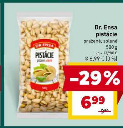 Dr. Ensa pistácie pražené, solené 500 g 