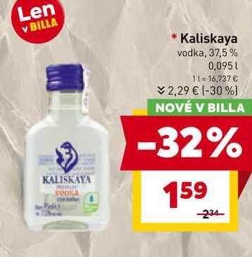 Kaliskaya vodka, 37,5% 0.095l