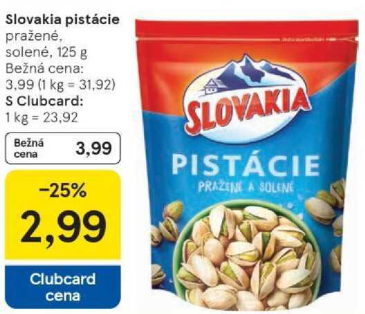 Slovakia pistácie, 125 g 