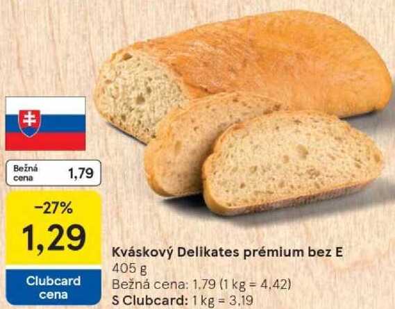 Kváskový Delikates prémium bez E, 405 g