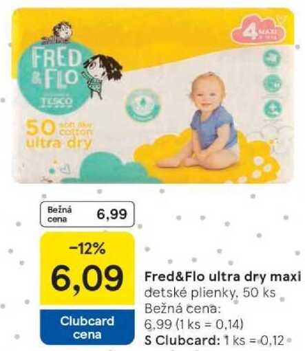 Fred&Flo ultra dry maxi, 50 ks 