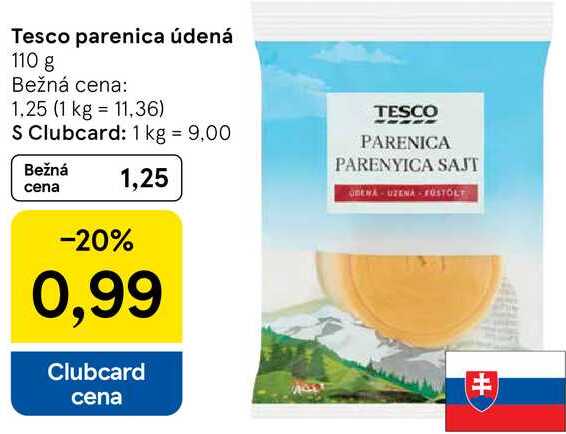 Tesco parenica údená, 110 g 