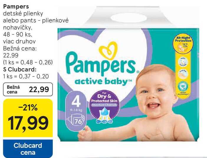 Pampers, 48 - 90 ks