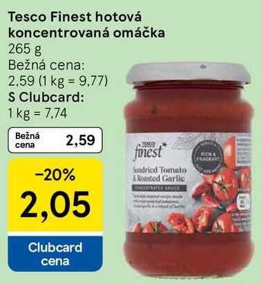 Tesco Finest hotová koncentrovaná omáčka, 265 g 