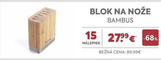 BLOK NA NOŽE BAMBUS