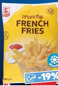 Mrazené K-Classic Zemiakové hranolčeky do fritézy