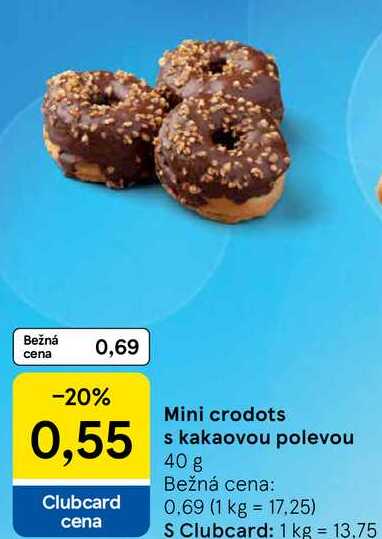 Mini crodots s kakaovou polevou, 40 g 