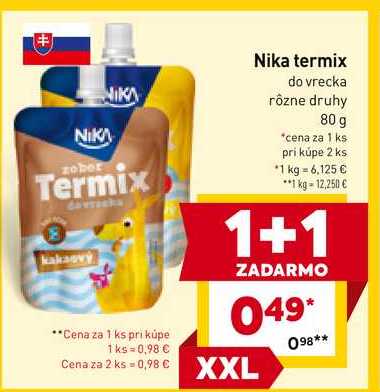 Nika termix do vrecka rôzne druhy 80 g 