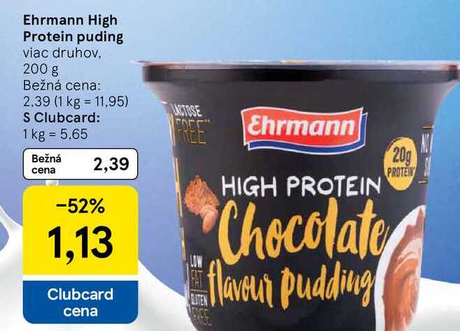 Ehrmann High Protein puding, 200 g