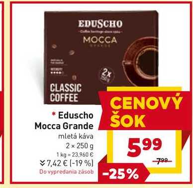 Eduscho Mocca Grande mletá káva 2 x 250 g 