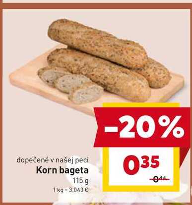 Korn bageta 115 g 