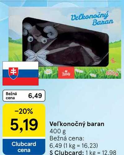 Veľkonočný baran, 400 g