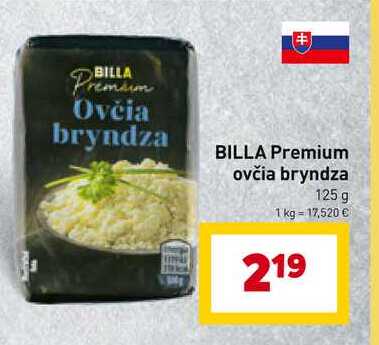 BILLA Premium ovčia bryndza 125 g
