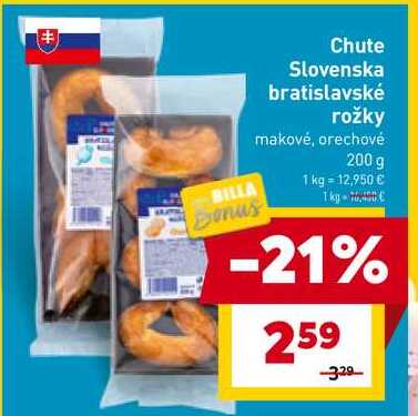 Chute Slovenska bratislavské rožky makové, orechové 200 g