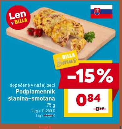 Podplamenník slanina-smotana 75g 