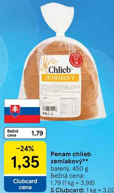 Penam chlieb zemiakový, 450 g