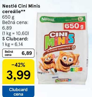 Nestlé Cini Minis cereálie, 650 g
