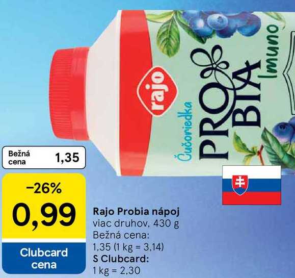 Rajo Probia nápoj, 430 g