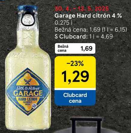 Garage Hard citrón 4 %, 0,275 l