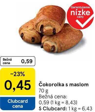 Čokorolka s maslom, 70 g 