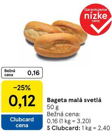 Bageta malá svetlá, 50 g