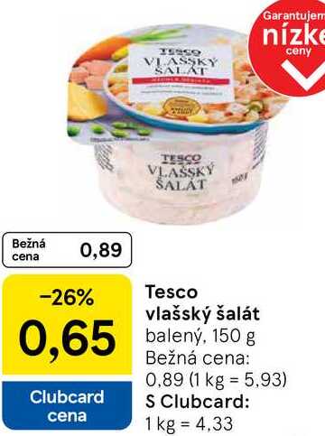 Tesco vlašský šalát, 150 g