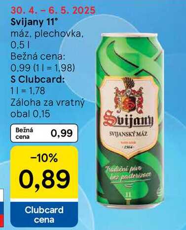 Svijany 11°, 0,5 l