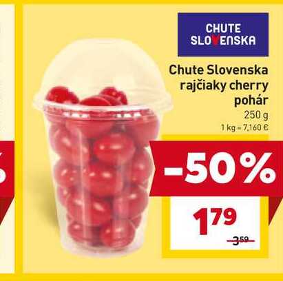 Chute Slovenska rajčiaky cherry pohár 250 g