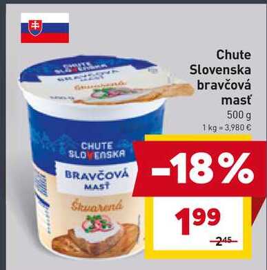 Chute Slovenska bravčová masť 500 g