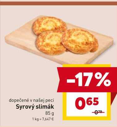 Syrový slimák 85 g 
