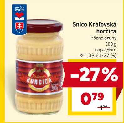 Snico Horčica 200 g
