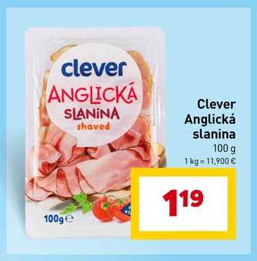 Clever Anglická slanina 100 g