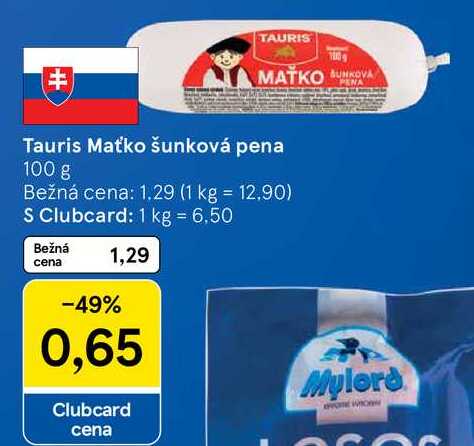 Tauris Maťko šunková pena, 100 g 