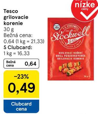 Tesco grilovacie korenie, 30 g 