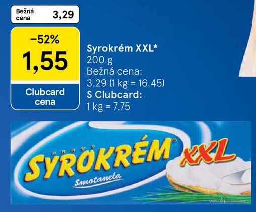 Syrokrém XXL, 200 g