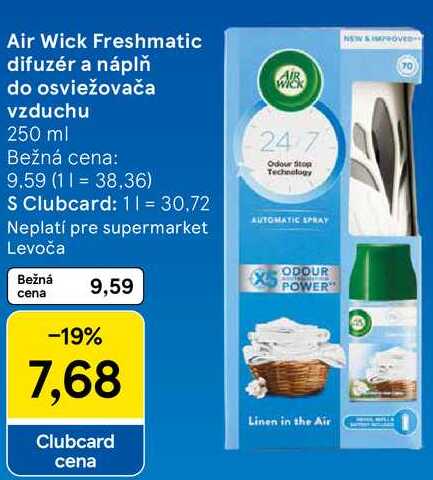 Air Wick Freshmatic difuzér a náplň do osviežovača vzduchu, 250 ml