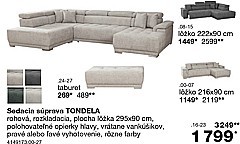 Sedacia súprava TONDELA