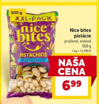 Nice bites pistácie 500g