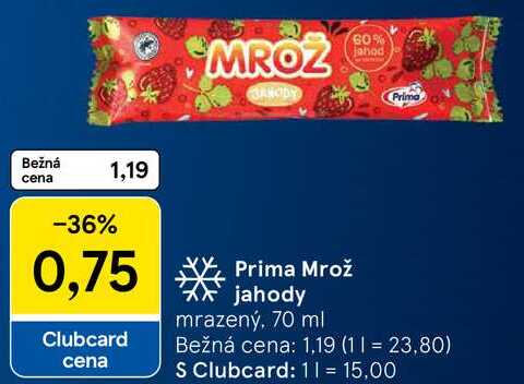 Prima Mrož jahody, 70 ml