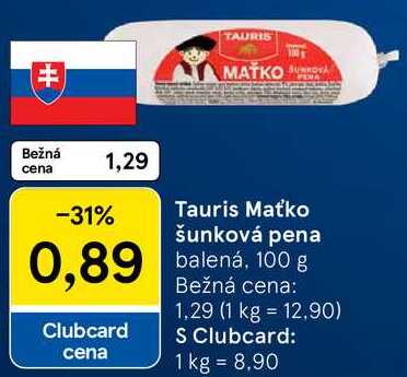 Tauris Maťko šunková pena, 100 g 
