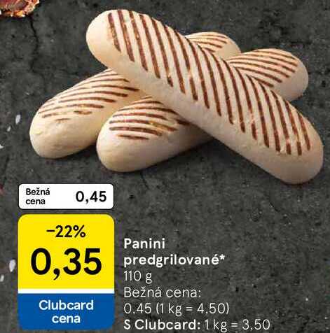 Panini predgrilované, 110 g