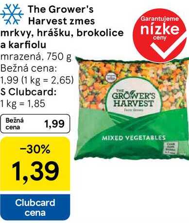 The Grower's Harvest zmes mrkvy, hrášku, brokolice a karfiolu, 750 g